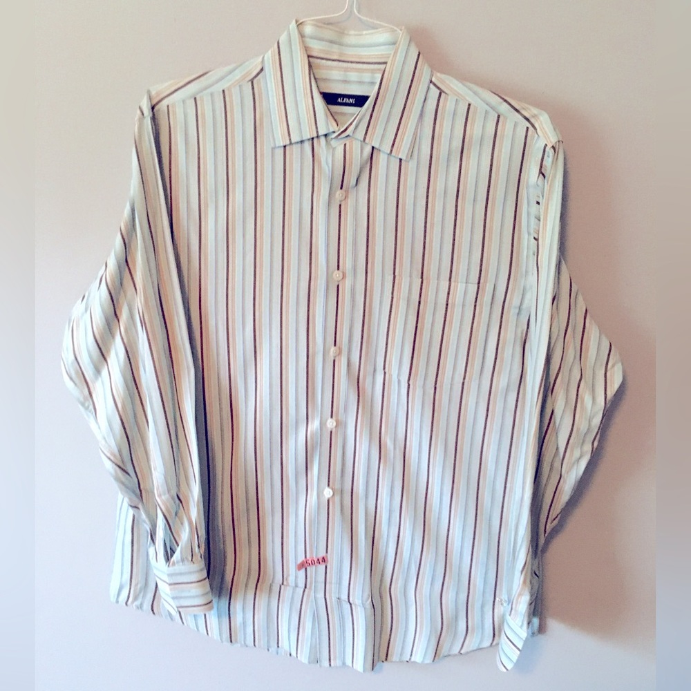 Alfani Multi Stripe Long Sleeved Shirt